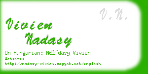 vivien nadasy business card